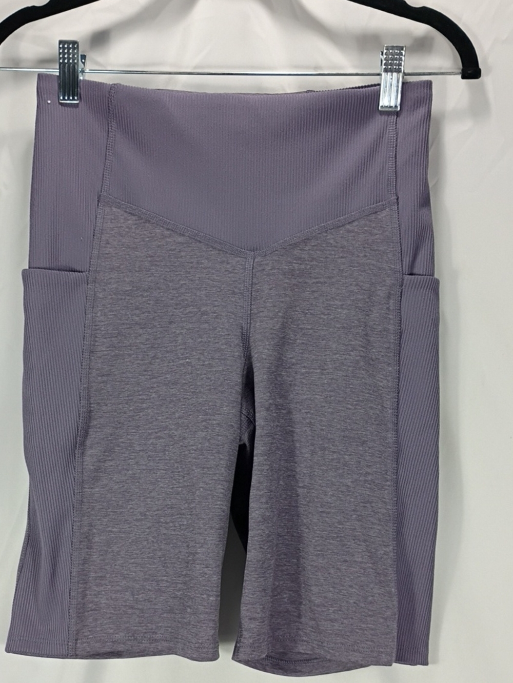 The North Face Biker Short Dune Sky 9 Lunar Slate Heather Pockets Purple Sz Med
